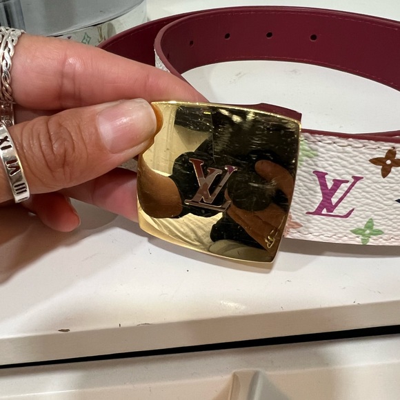 Louis Vuitton multi color belt size 80 - Picture 5 of 5